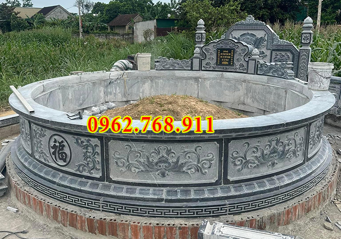 mẫu mộ tròn bằng đá tự nhiên