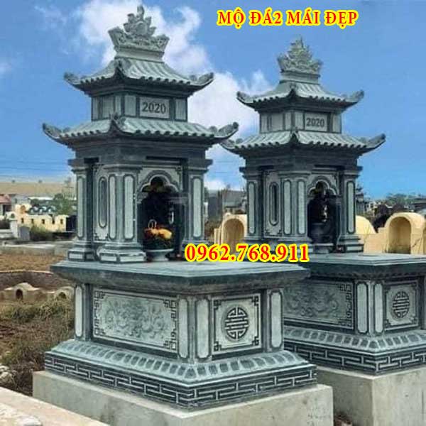 mộ đá đẹp, 2 mái