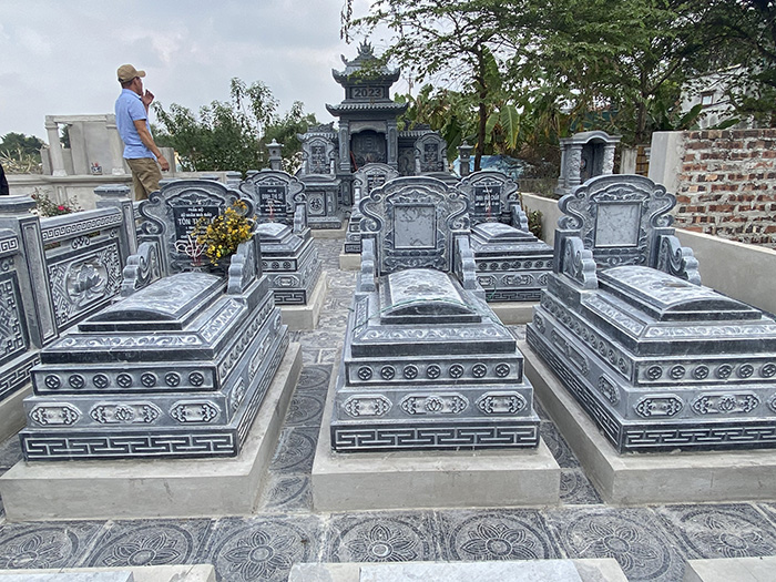mẫu mộ đá tam cấp đep