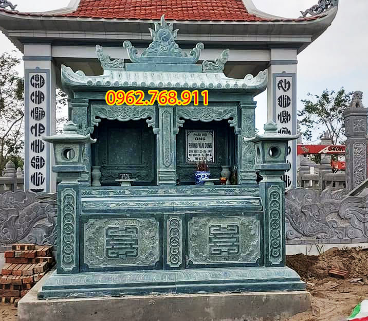 Mẫu mộ đá đôi 1 mái